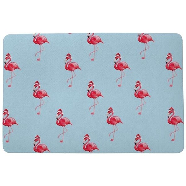Betsy Drake Betsy Drake DM084S 18 x 26 in. Flamingo Santa Floor Mat DM084S - main